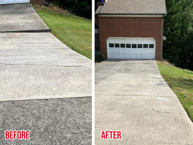 Concrete leveling before after Tampa